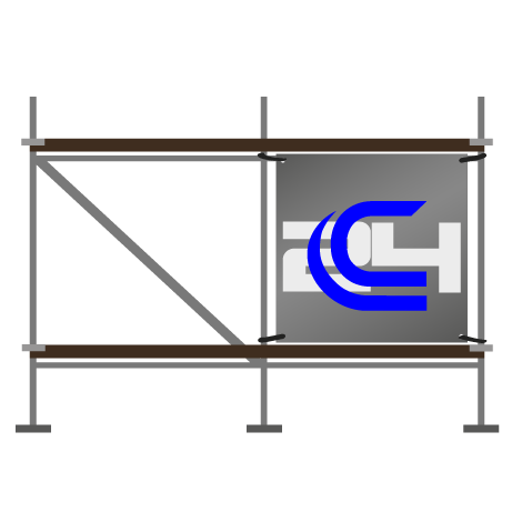 Gerüstbanner | B 200 cm x H 206 cm | einseitig bedruckt