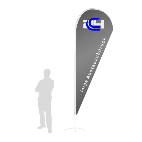 Beachflag Drop Austauschdruck | Large (343 cm) | einseitig bedruckt